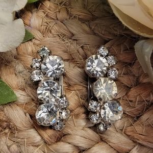 Vintage Rhinestone Earrings